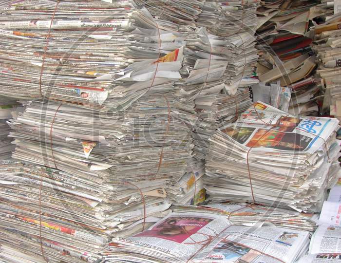 Indian Newspaper Stack