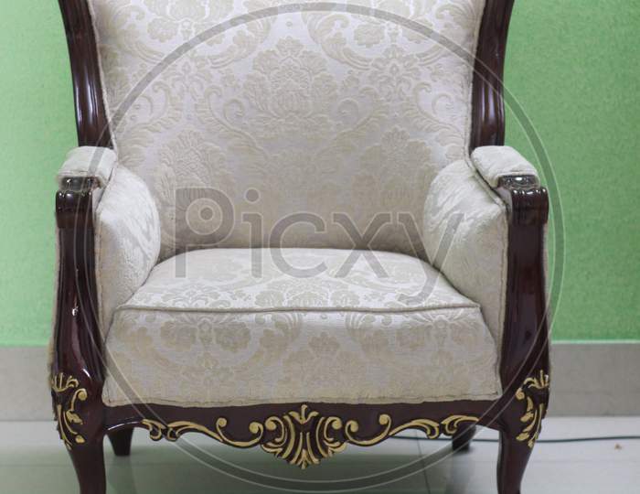 The armchair with a background.