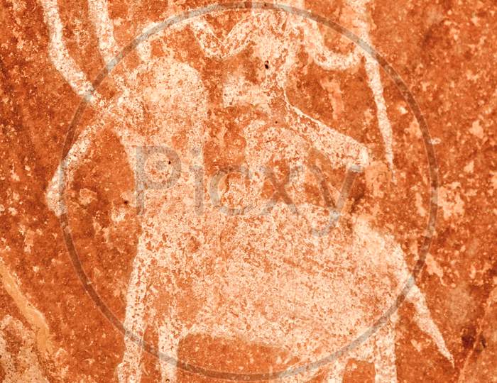 Archeological Pre-Historic Human Cave Paintings In India