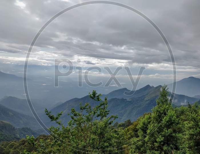 Epic Areal Mountain Top View From Coakers Walk In Kodaikanal