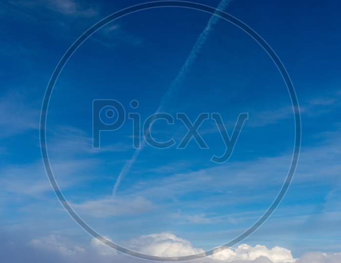 View From The Sky, Cloud, A Blue Sky