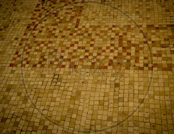 Italy, Milan, A Close Up Of A Tiled Floor