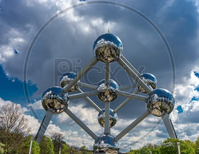 The Atomium Monument At Brussels Belgium
