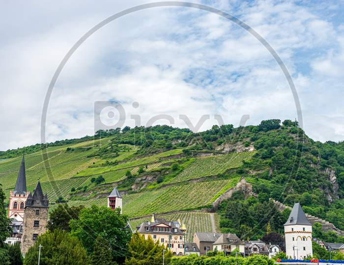 Germany, Rhine Romantic Cruise, A Castle On A Hill