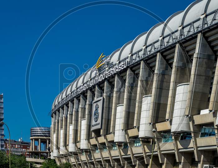 Madrid, Spain - June 17 : The Bernabeu Football Stadium In Madrid, Spain, Europe On June 17, 2017.