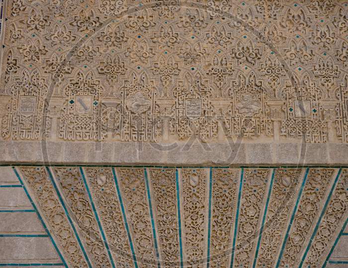Moorish Arabic Design Pattern In Seville, Spain, Europe