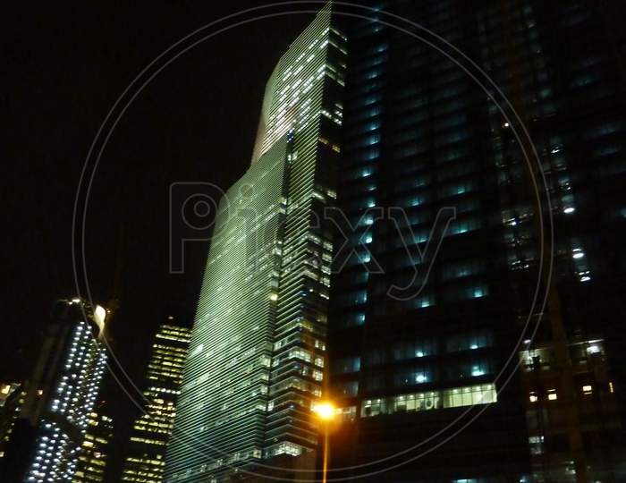 Marina Bay Buildings by Night