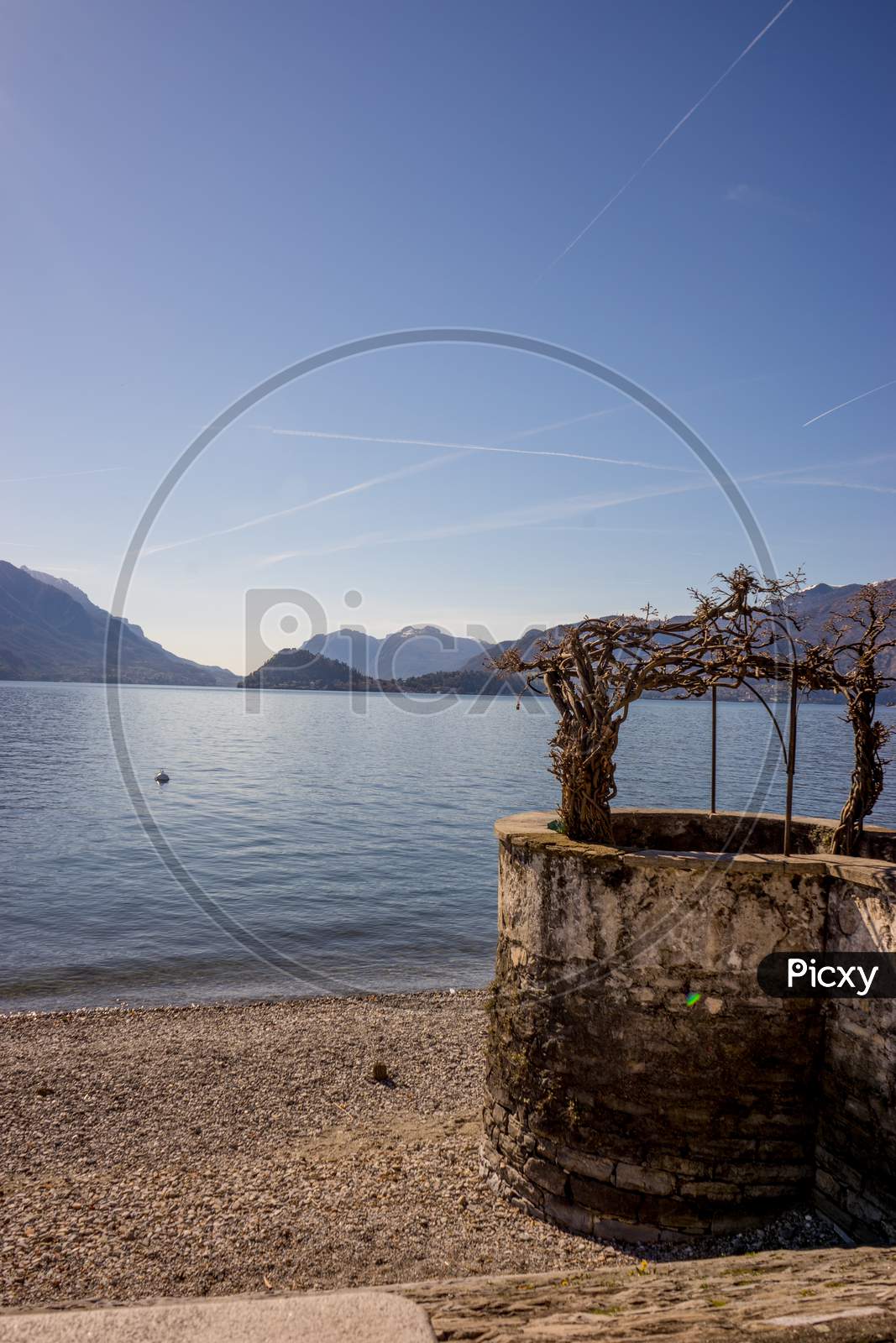 Italy, Menaggio, Lake Como, A Body Of Water