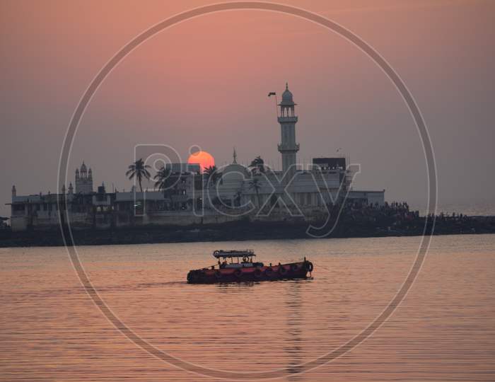 Sunset at Haji Ali Mumbai