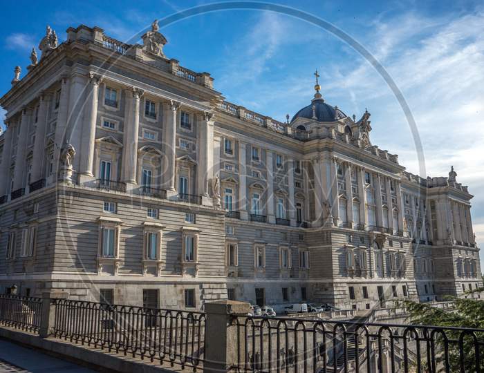 Madrid, Spain - June 17 : The Royal Palace In Madrid, Spain, Europe On June 17, 2017.