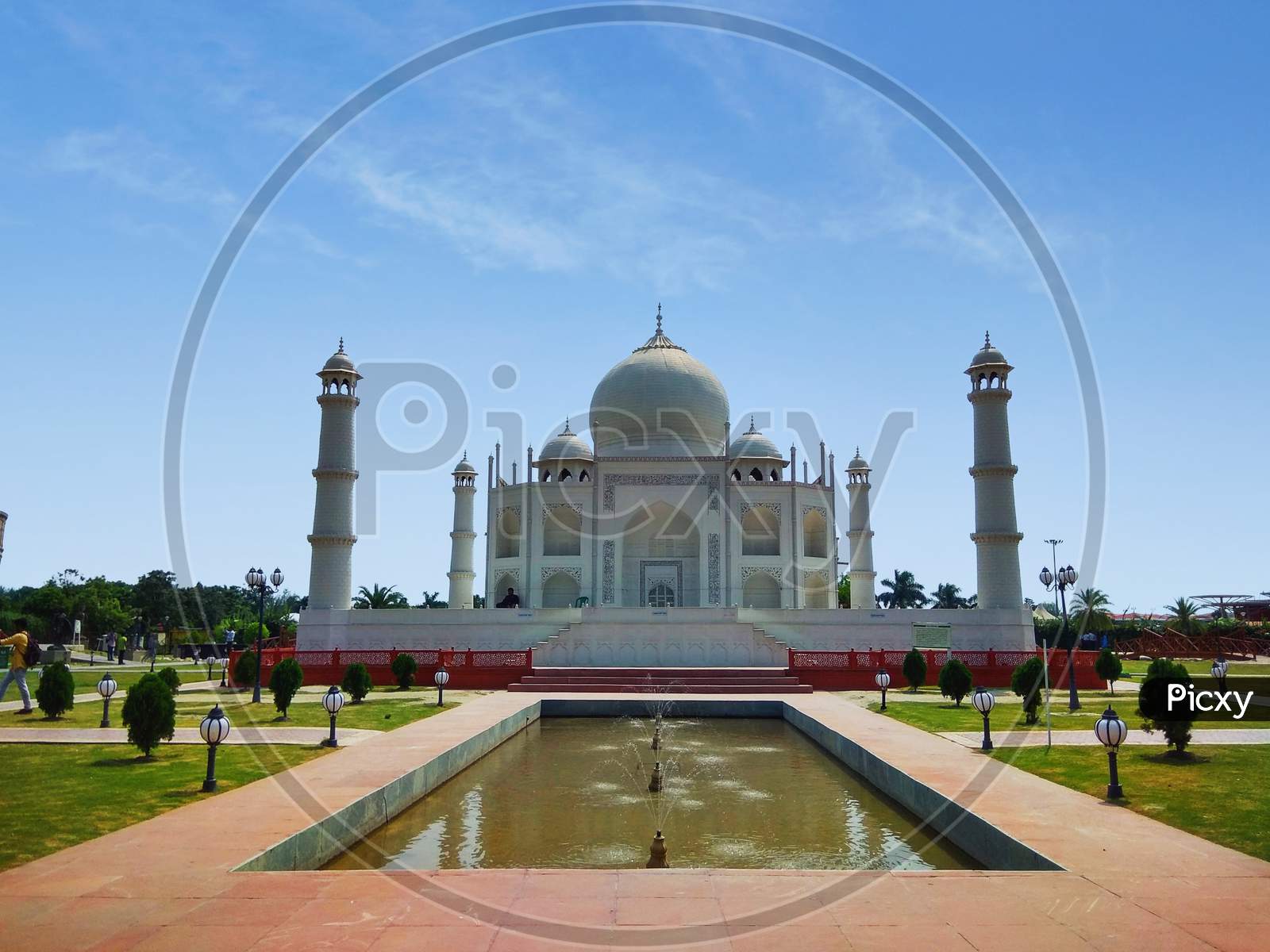 The replica of the Taj Mahal