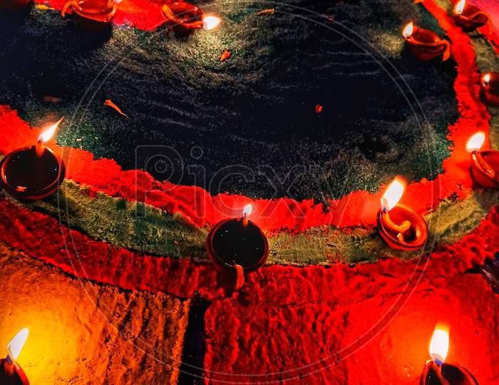 diya, deepawali lights, diwali glow, diwali lamps, festive, diwali festival image