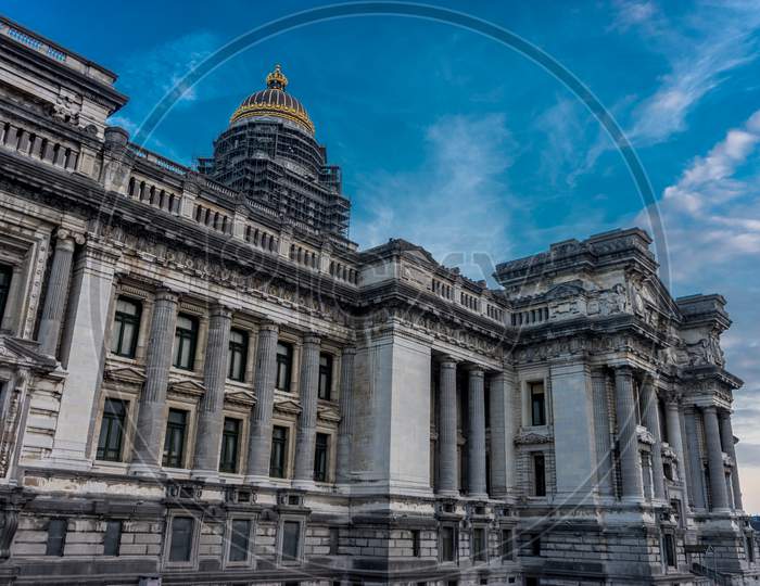 The Palais De Justice (Palace Of Justice) At Brussels, Belgium, Europe