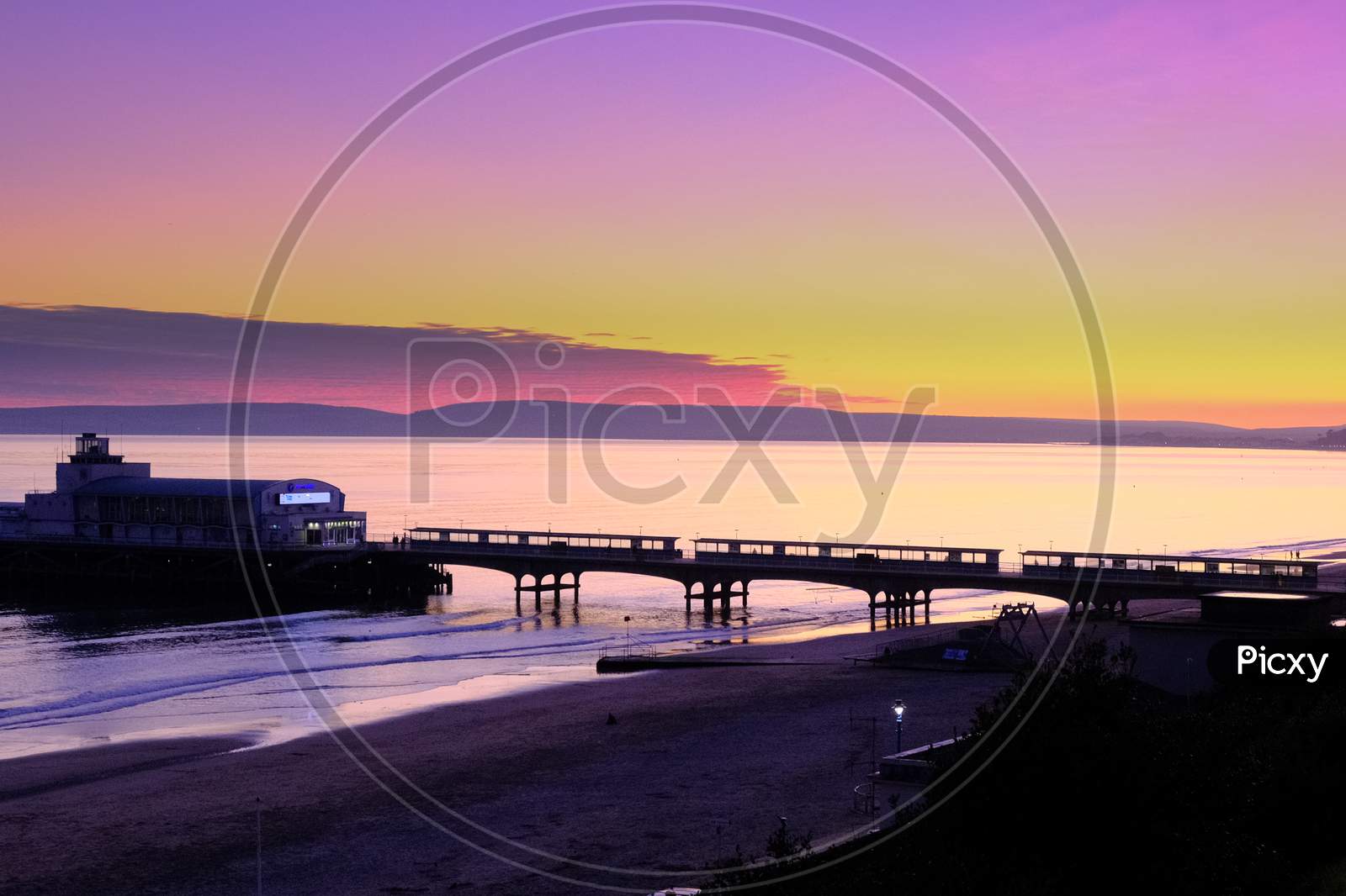 Bournemouth pier sunset