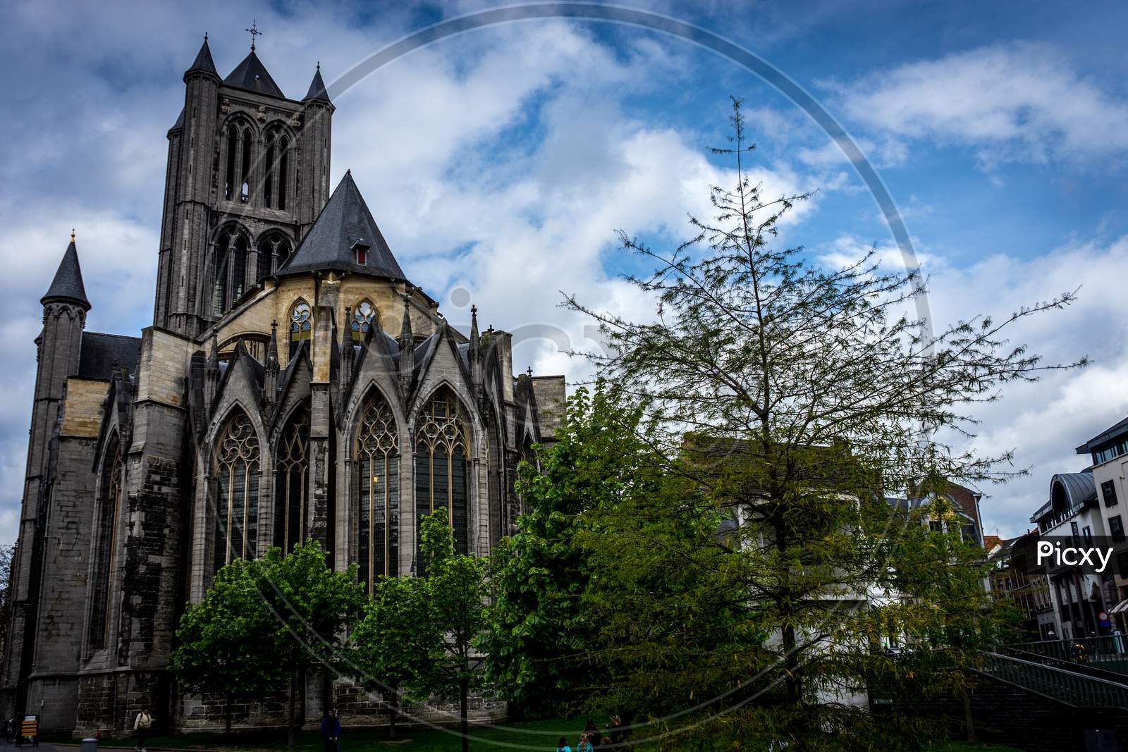 A View Of The Saint Nicholas Church, Ghent, Belgium