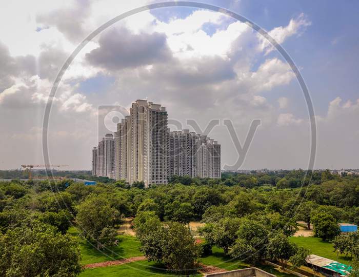 Nature View with Skyscraper along with Greenery