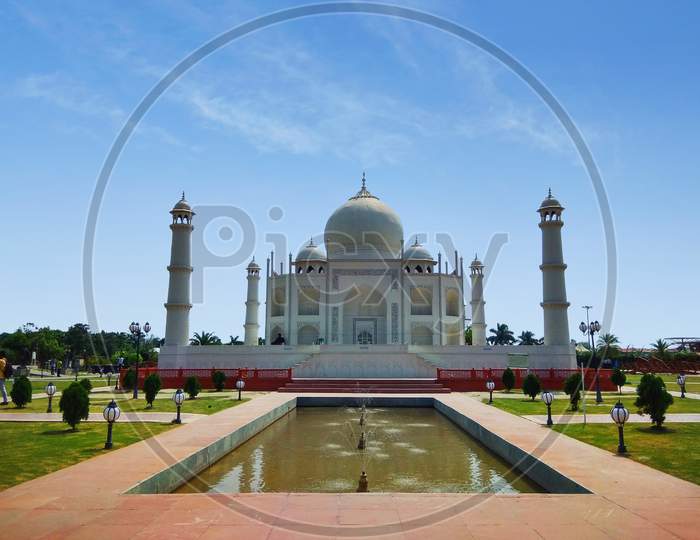 The replica of the Taj Mahal
