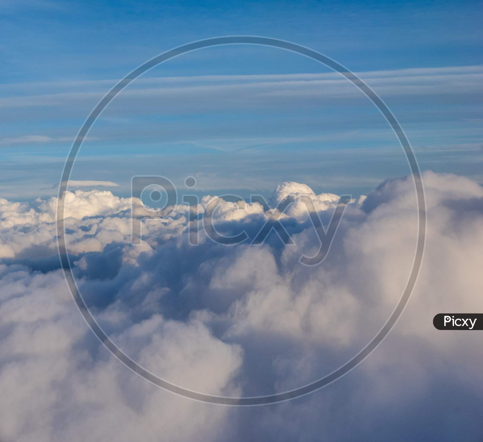 View From The Sky, Cloud, Scenic View Of Clouds In Sky
