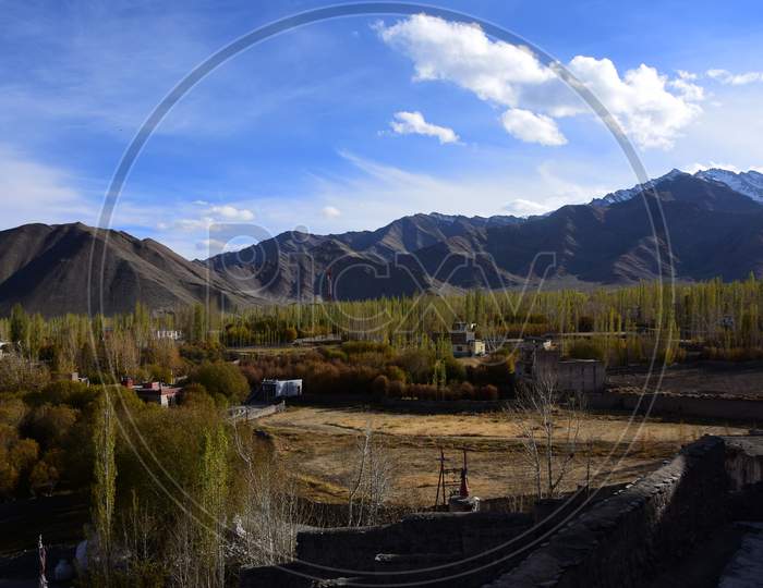 Scenery of hills in Ladakh