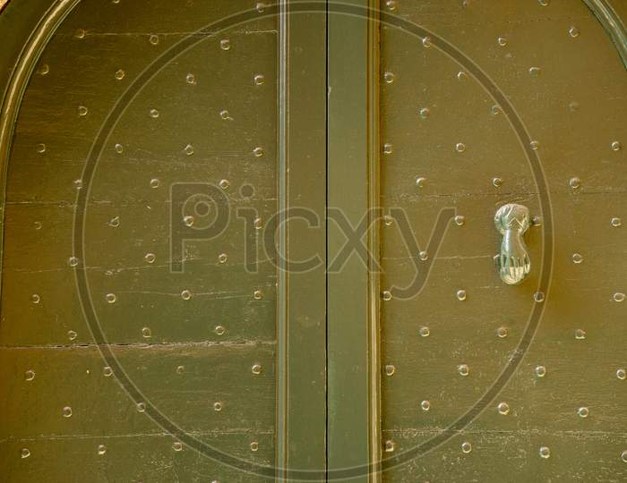 Italy, Menaggio, Lake Como, A Close Up Of A Door