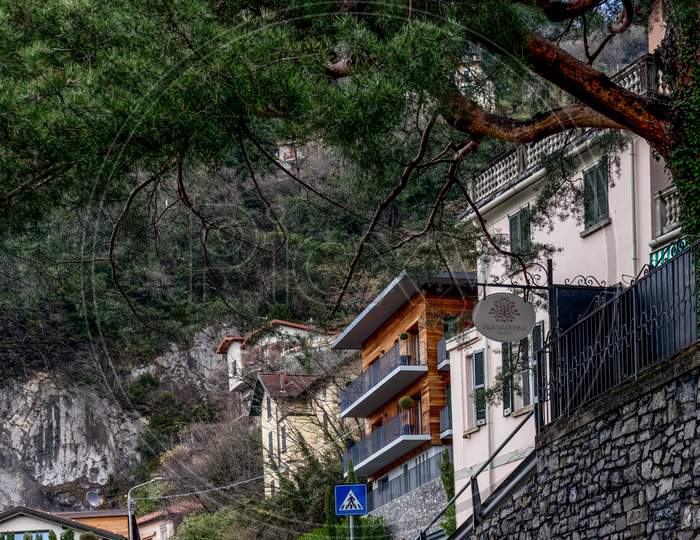 Varenna, Italy- March 31, 2018: Villa Varenna, One Of The Famous Air Bnb Places At Varenna, Italy That Has Been In Place Since 1895