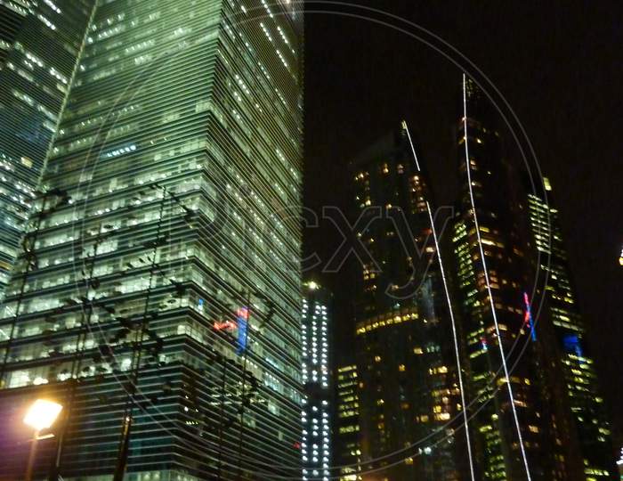 Marina Bay Buildings by Night