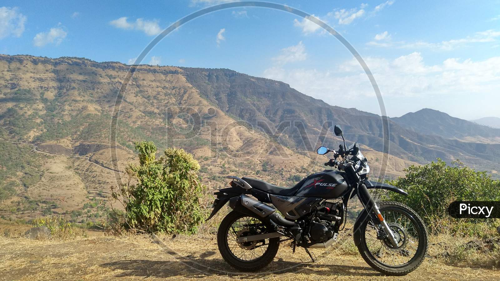 Traveling sahyadri mountains Range on Motorcycle