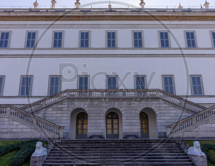 Bellagio, Italy-April 1, 2018: Entrance To Giardini Di Villa Melzi