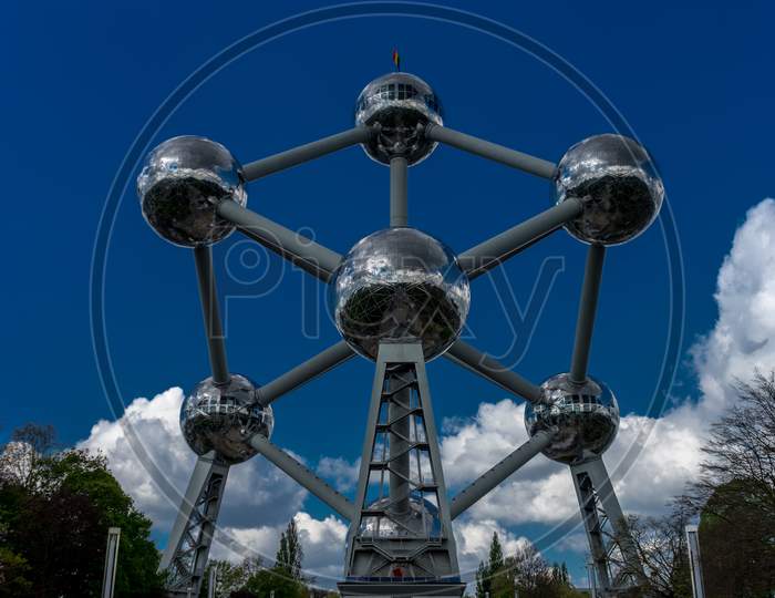 The Atomium Monument At Brussels Belgium