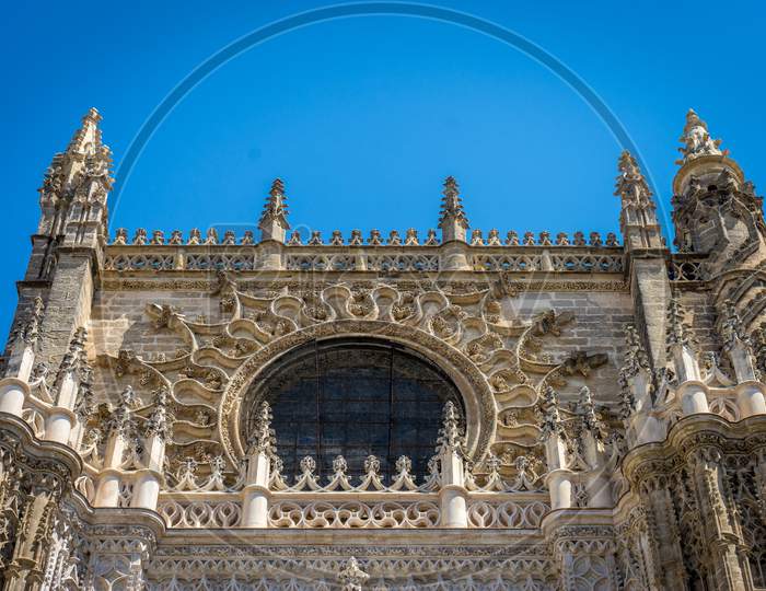 The Cathedral In Seville, The Worlds Largest Gothic Cathedral Built On The Site Of A Former Mosque