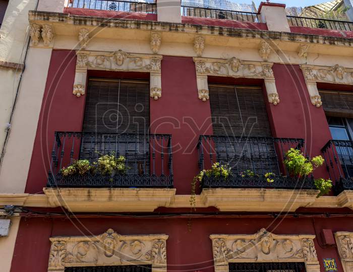 Spain, Cordoba, Low Angle View Of Residential Building