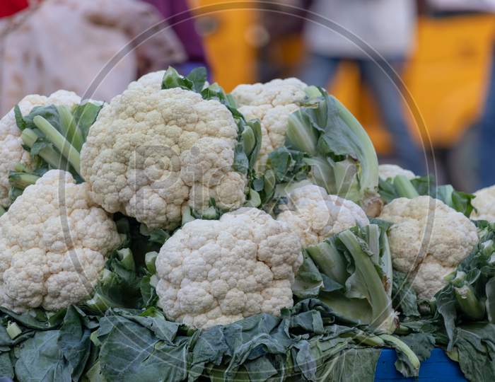 Cauliflower on Indian market