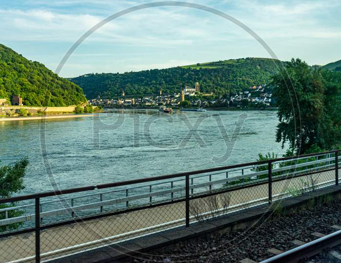 Germany, Hiking Frankfurt Outskirts, A Bridge Over A Body Of Water
