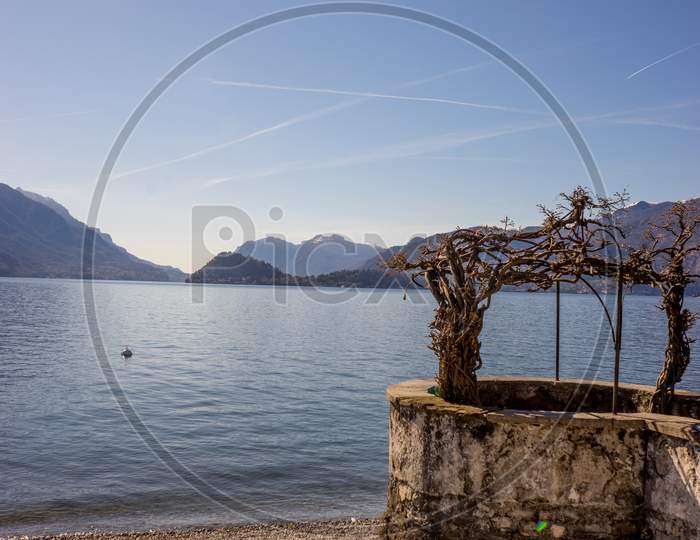 Italy, Menaggio, Lake Como, A Body Of Water