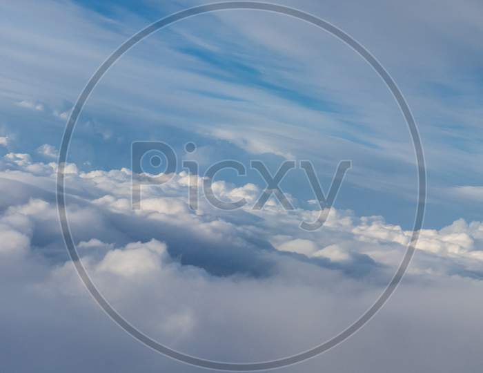 View From The Sky, Cloud, Low Angle View Of Clouds In Sky