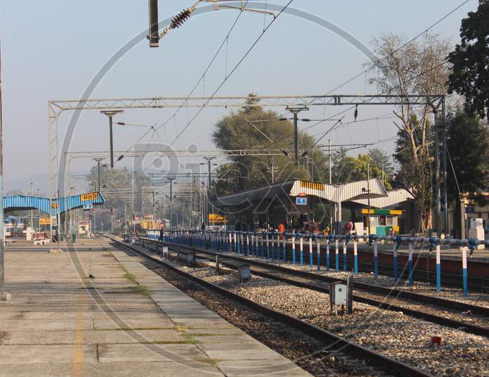 Morning View Of Railway Station