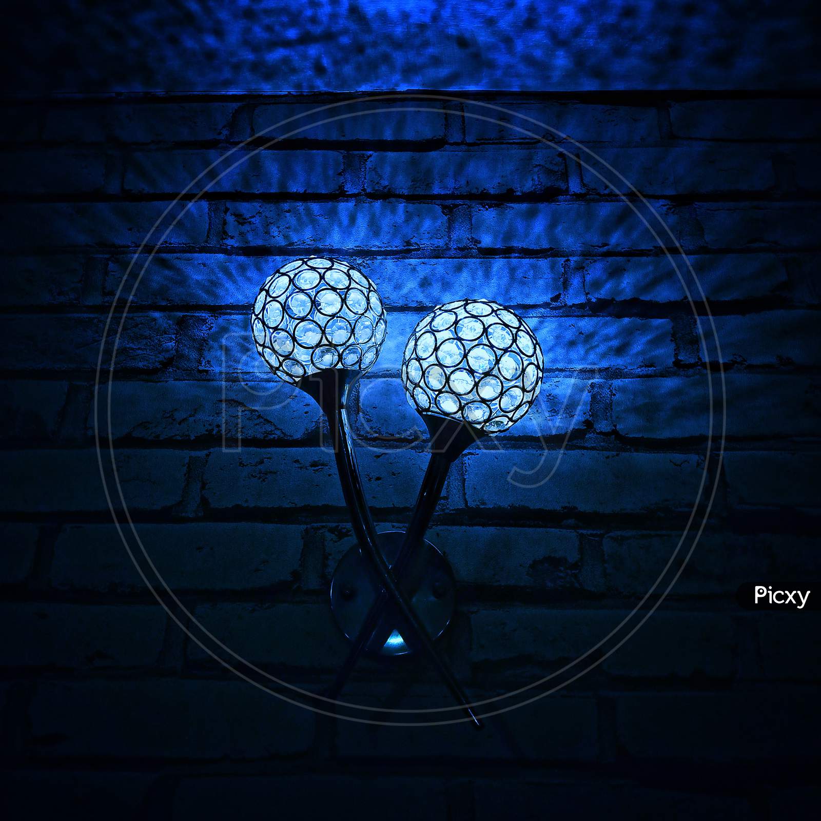 light balls, night lights, lamp, lamps, blue light