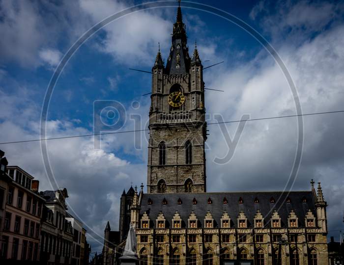 The 91-Metre-Tall Belfry Of Ghent, Belgium