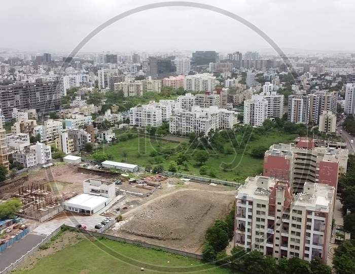 Baner Pune Development Smart city residential Drone shoot