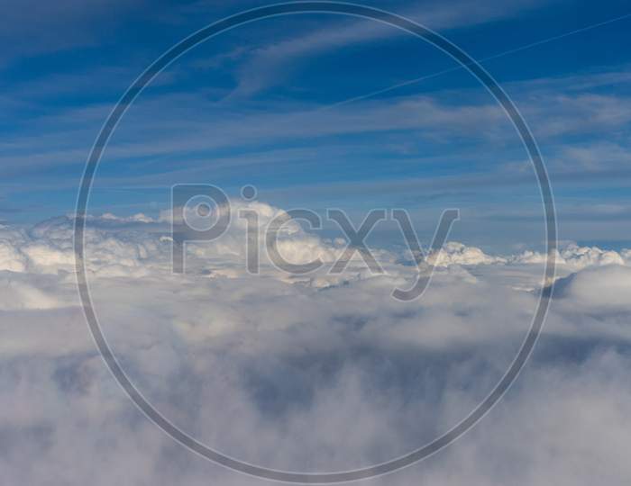 View From The Sky, Cloud, A View Of Sky With Clouds