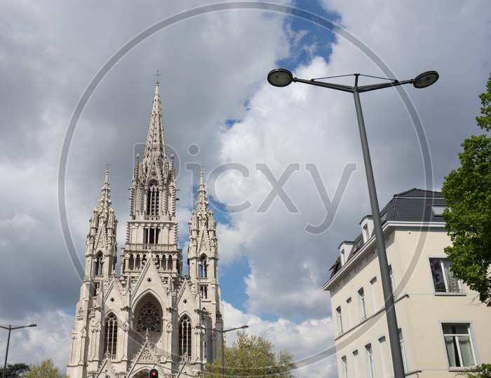 Church Of Our Lady Of Laeken Near The Atomium In Brussels, Belgium