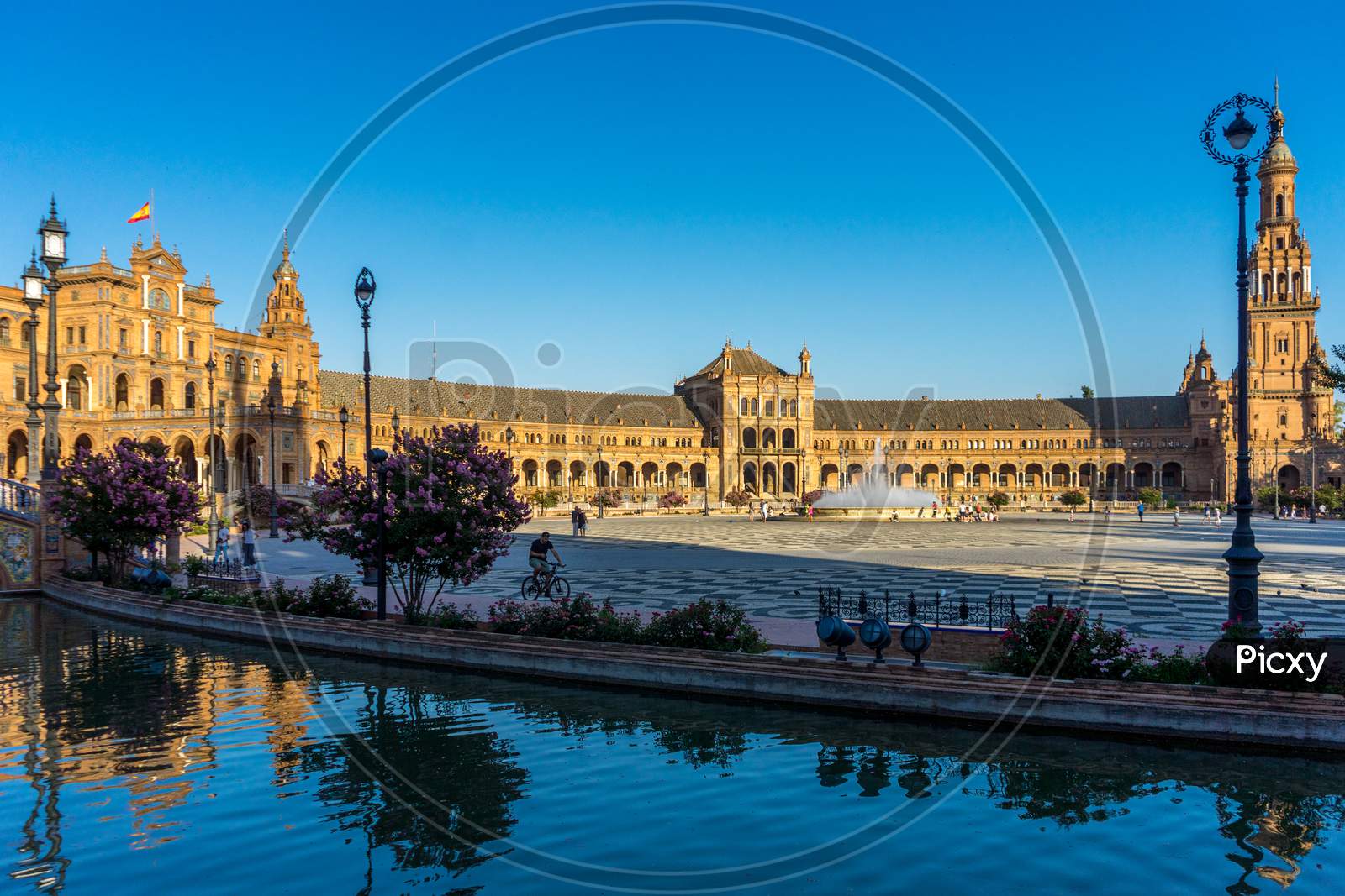 The Plaza De Espana In Seville, Spain, Europe