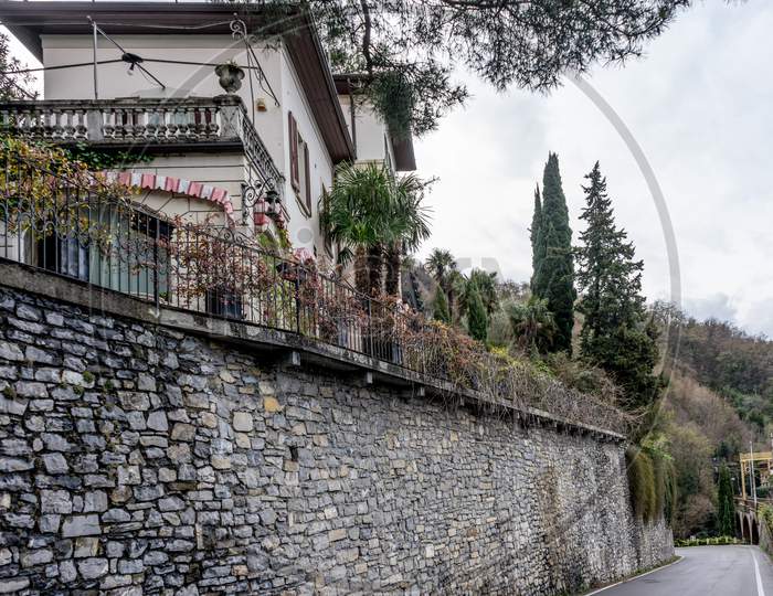 Varenna, Italy- March 31, 2018: Villa Varenna, One Of The Famous Air Bnb Places At Varenna, Italy That Has Been In Place Since 1895
