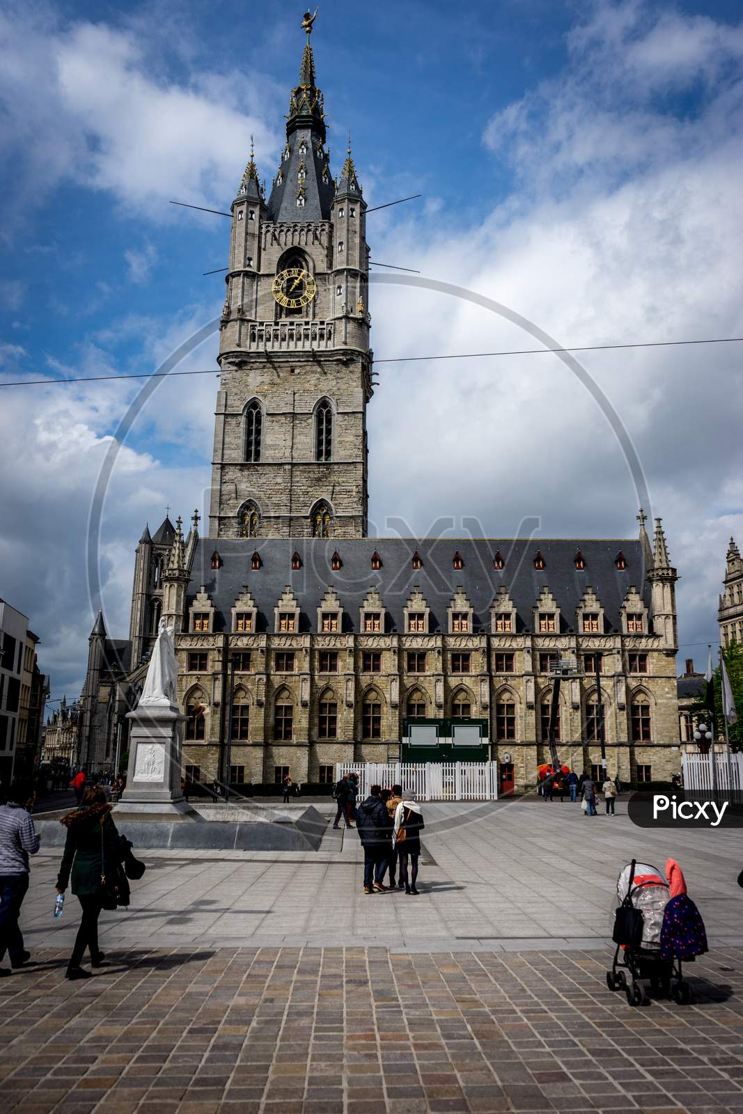 The 91-Metre-Tall Belfry Of Ghent, Belgium, Europe