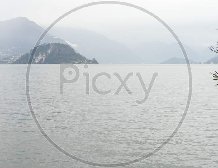 Italy, Varenna, Lake Como, A Large Body Of Water