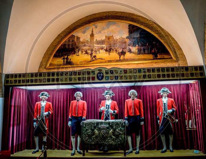 19 June 2017, Seville, Spain: Statues Of A Matador Displayed In A Museum In Seville, Spain