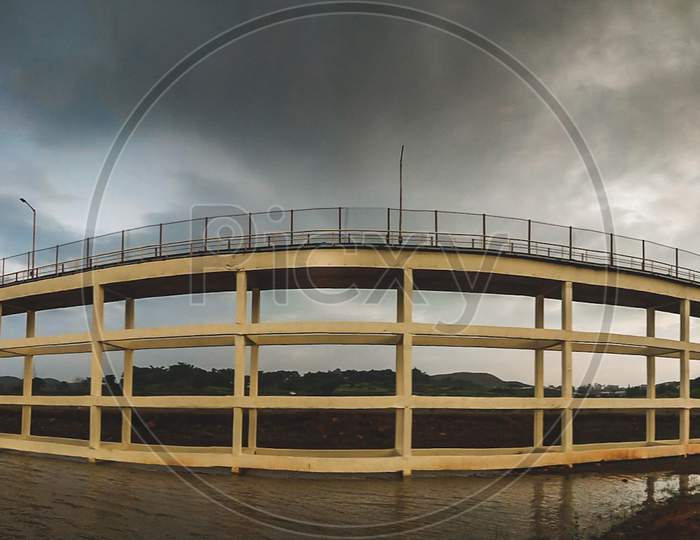 A water tank, panoramic shot