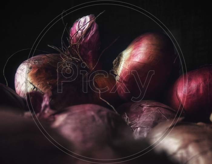 Closeup of Onions