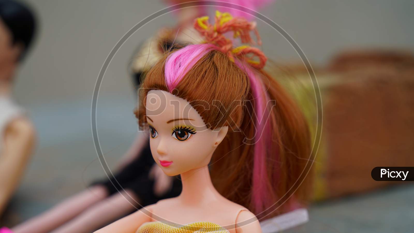22 September 2020 : Reengus, Jaipur, India / Portrait Of Barbie Doll With Blond Hair.
