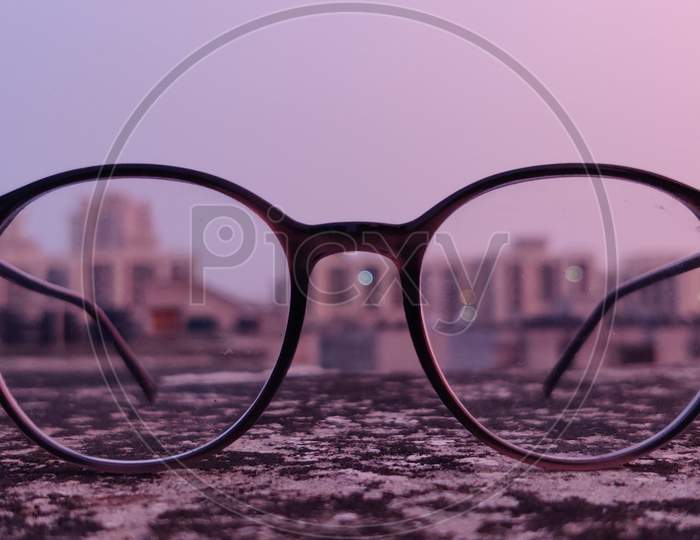 Close up of a specs